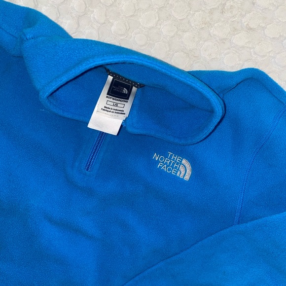 The North Face Vintage Blue Quarter Zip Pullover - Picture 3 of 4